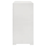  Coaster Furniture Ives 224943 6-Drawer Dresser Cabinet - White High Gloss IMAGE 4