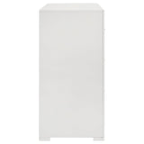  Coaster Furniture Ives 224943 6-Drawer Dresser Cabinet - White High Gloss IMAGE 8