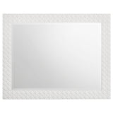  Coaster Furniture Ives 224944 Dresser Mirror - White High Gloss IMAGE 2
