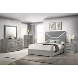  Coaster Furniture Ives 224973 6-Drawer Dresser Cabinet - Grey High Gloss IMAGE 10