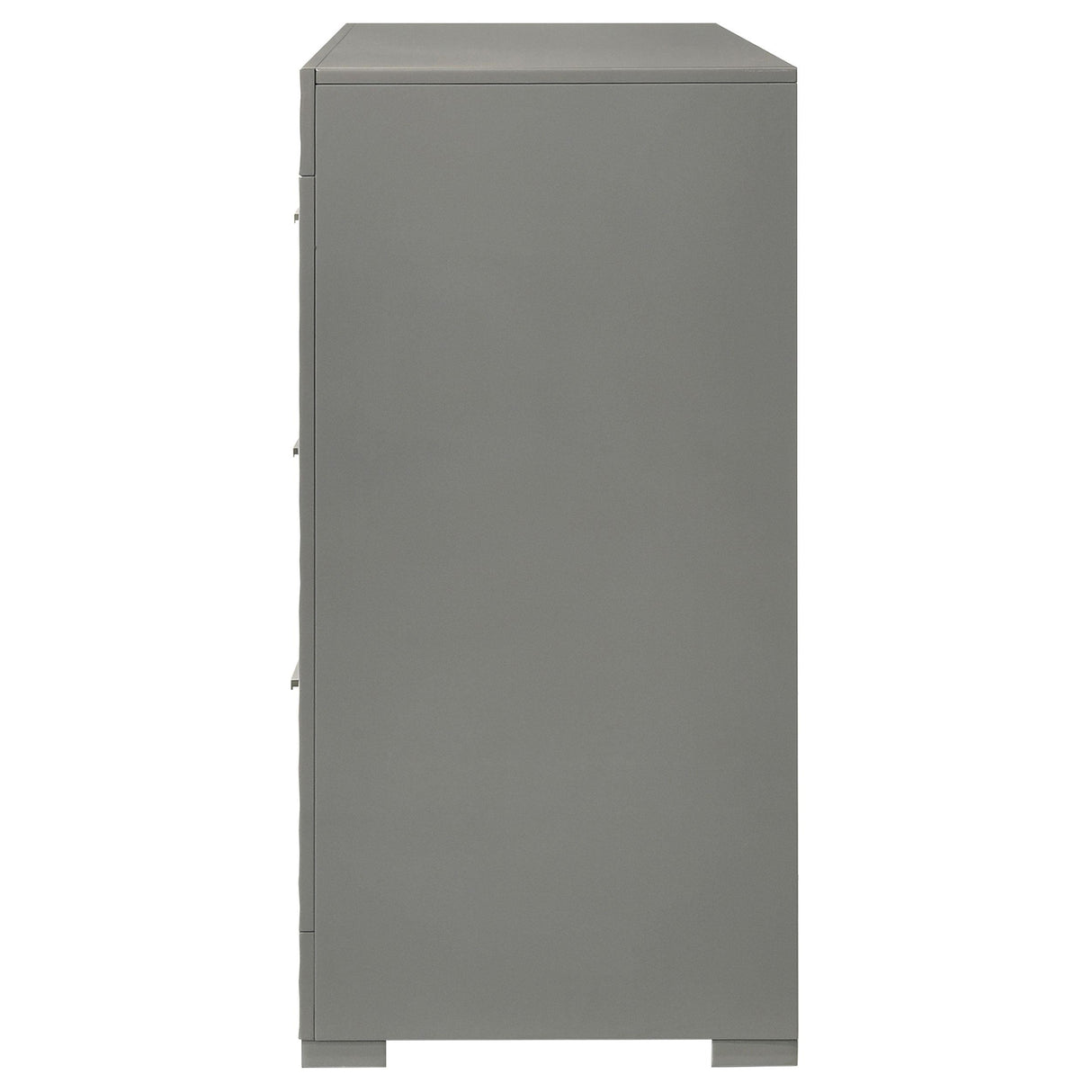  Coaster Furniture Ives 224973 6-Drawer Dresser Cabinet - Grey High Gloss IMAGE 4