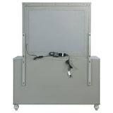  Coaster Furniture Gunnison 223213M 6-Drawer Dresser with Mirror - Silver Metallic IMAGE 6