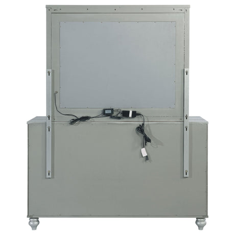  Coaster Furniture Gunnison 223213M 6-Drawer Dresser with Mirror - Silver Metallic IMAGE 6