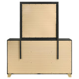  Coaster Furniture Caraway 224783M 6-Drawer Dresser with Mirror - Black IMAGE 6