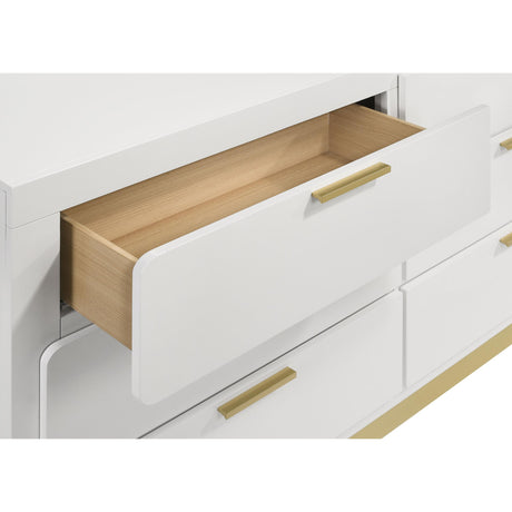  Coaster Furniture Caraway 224773M 6-Drawer Dresser with Mirror - White IMAGE 11
