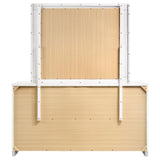  Coaster Furniture Felicity 203503M 6-Drawer Wood Dresser with Mirror - White High Gloss IMAGE 6