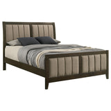  Coaster Furniture Wilkes 224421Q 51-inch Upholstered Queen Bed - Dark Cocoa IMAGE 2
