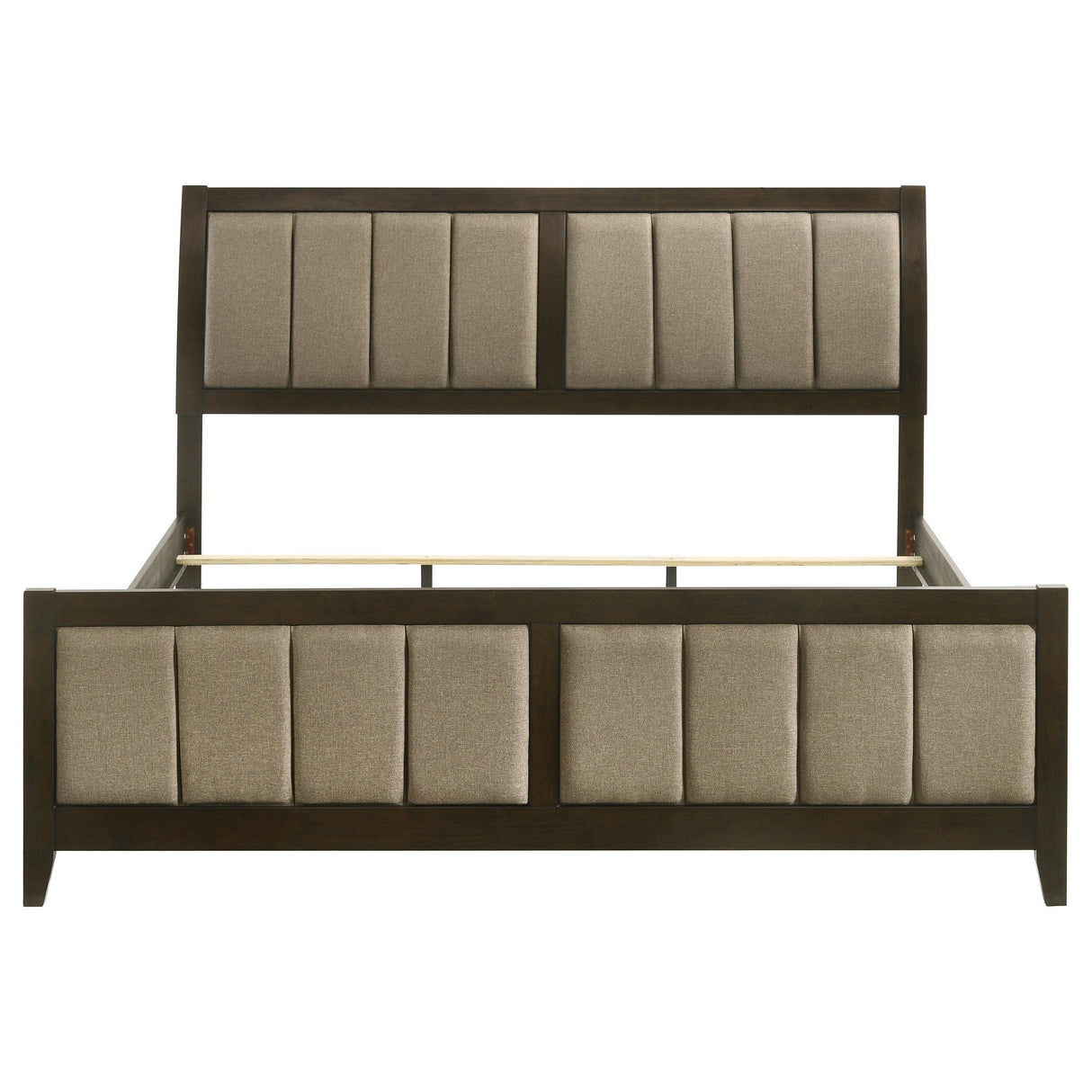  Coaster Furniture Wilkes 224421KE 51-inch Upholstered Eastern King Bed - Dark Cocoa IMAGE 3