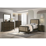  Coaster Furniture Wilkes 224421T 51-inch Upholstered Twin Bed - Dark Cocoa IMAGE 5