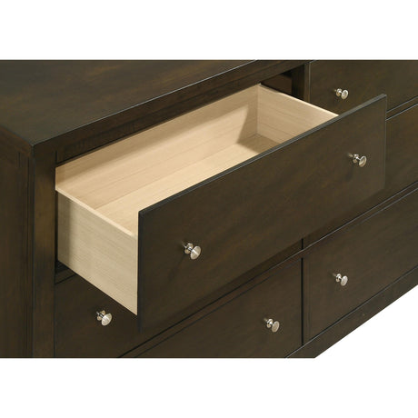  Coaster Furniture Wilkes 224423M 6-Drawer Dresser and Mirror - Dark Cocoa IMAGE 11