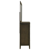  Coaster Furniture Wilkes 224423M 6-Drawer Dresser and Mirror - Dark Cocoa IMAGE 8