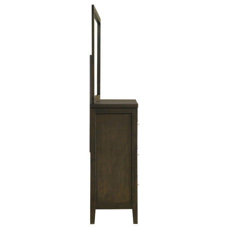  Coaster Furniture Wilkes 224423M 6-Drawer Dresser and Mirror - Dark Cocoa IMAGE 8