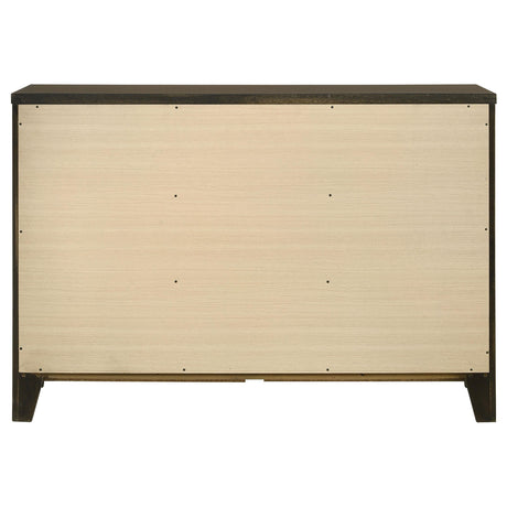  Coaster Furniture Wilkes 224423 6-Drawer Dresser Cabinet - Dark Cocoa IMAGE 6
