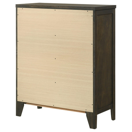  Coaster Furniture Wilkes 224425 4-Drawer Chest of Drawers - Dark Cocoa IMAGE 7