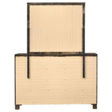  Coaster Furniture Woodmont 222633M 8-Drawer Dresser with Mirror - Rustic Golden Brown IMAGE 6