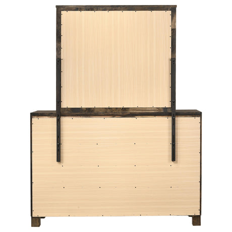  Coaster Furniture Woodmont 222633M 8-Drawer Dresser with Mirror - Rustic Golden Brown IMAGE 6