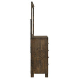  Coaster Furniture Woodmont 222633M 8-Drawer Dresser with Mirror - Rustic Golden Brown IMAGE 8