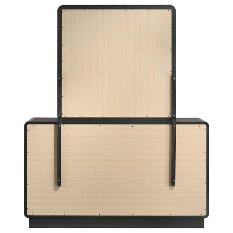  Coaster Furniture Cavelle 223663M 6-Drawer Dresser and Mirror - Black IMAGE 6