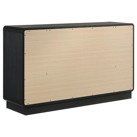  Coaster Furniture Cavelle 223663 6-Drawer Dresser Cabinet - Black IMAGE 5