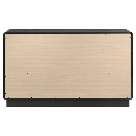 Coaster Furniture Cavelle 223663 6-Drawer Dresser Cabinet - Black IMAGE 6
