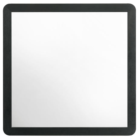  Coaster Furniture Cavelle 223664 Dresser Mirror - Black IMAGE 2