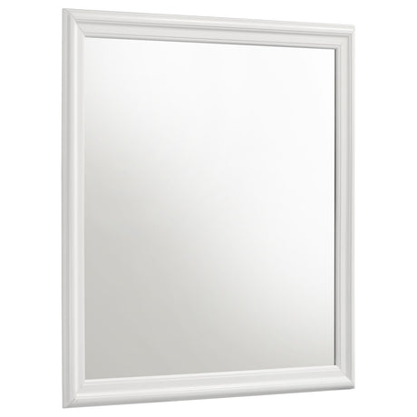  Coaster Furniture Louis Philippe 202444 Dresser Mirror - White IMAGE 1