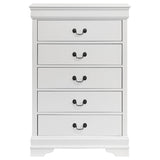  Coaster Furniture Louis Philippe 202445 5-Drawer Bedroom Chest - White IMAGE 2