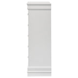  Coaster Furniture Louis Philippe 202445 5-Drawer Bedroom Chest - White IMAGE 4