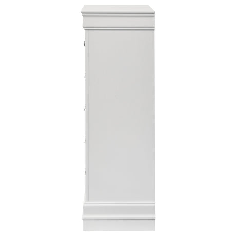  Coaster Furniture Louis Philippe 202445 5-Drawer Bedroom Chest - White IMAGE 4