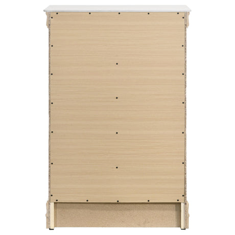  Coaster Furniture Louis Philippe 202445 5-Drawer Bedroom Chest - White IMAGE 6