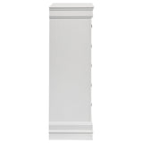  Coaster Furniture Louis Philippe 202445 5-Drawer Bedroom Chest - White IMAGE 8