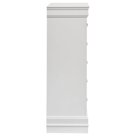  Coaster Furniture Louis Philippe 202445 5-Drawer Bedroom Chest - White IMAGE 8