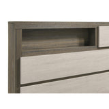  Coaster Furniture Fenwick 224981KE Eastern King Bed Bookcase Headboard - Grey Oak IMAGE 8