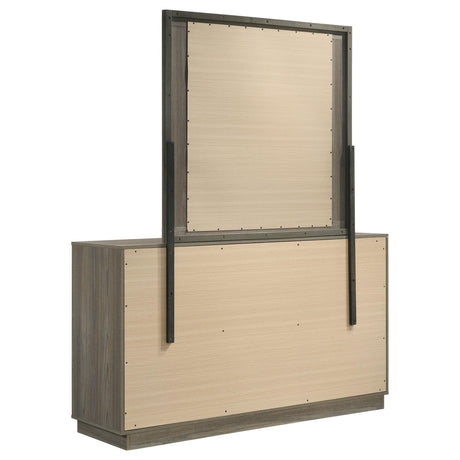  Coaster Furniture Fenwick 224983M 9-Drawer Dresser with Mirror - Grey Oak IMAGE 5