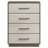  Coaster Furniture Fenwick 224985 4-Drawer Chest of Drawers - Grey Oak IMAGE 2