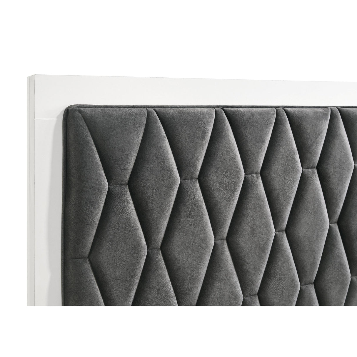  Coaster Furniture Sonora 224861KE Eastern King Upholstered Panel Bed - White IMAGE 6
