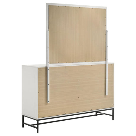  Coaster Furniture Sonora 224863M 6-Drawer Dresser with Mirror - White IMAGE 5
