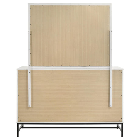  Coaster Furniture Sonora 224863M 6-Drawer Dresser with Mirror - White IMAGE 6