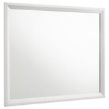  Coaster Furniture Sonora 224864 Dresser Mirror - White IMAGE 1