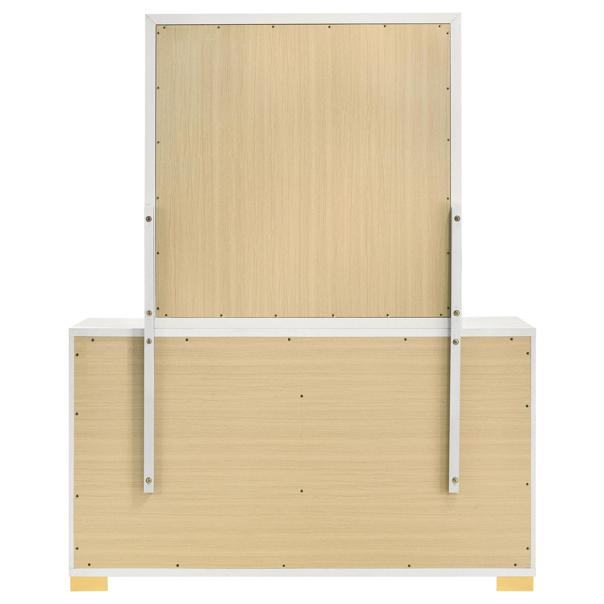  Coaster Furniture Marceline 222933M 6-Drawer Dresser with Mirror - White IMAGE 6