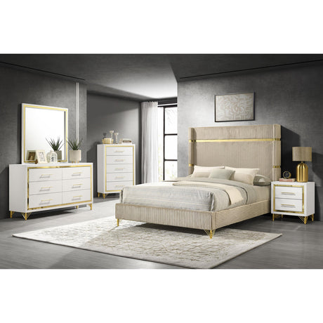  Coaster Furniture Lucia 224733M 6-Drawer Dresser with Mirror - White IMAGE 10