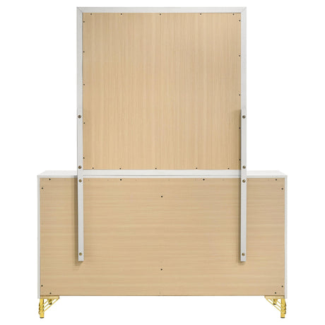  Coaster Furniture Lucia 224733M 6-Drawer Dresser with Mirror - White IMAGE 6