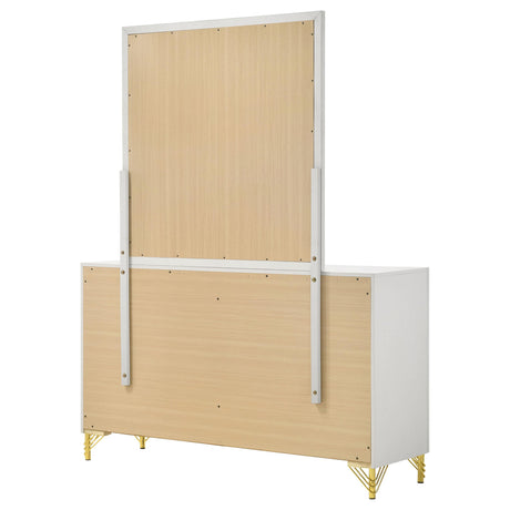  Coaster Furniture Lucia 224733M 6-Drawer Dresser with Mirror - White IMAGE 7