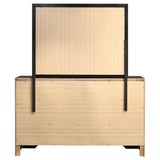  Coaster Furniture Miranda 206363M 7-Drawer Dresser with Mirror - Black IMAGE 6
