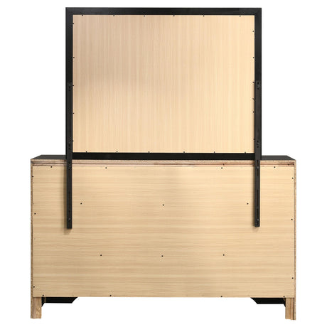  Coaster Furniture Miranda 206363M 7-Drawer Dresser with Mirror - Black IMAGE 6