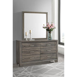  Coaster Furniture Wright 223343M 6-Drawer Dresser and Mirror - Brown Oak IMAGE 9