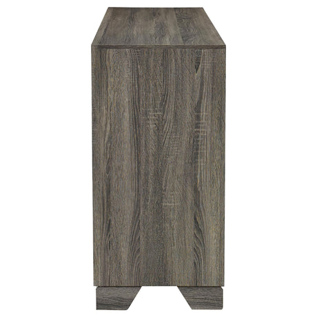  Coaster Furniture Wright 223343 6-Drawer Dresser Cabinet - Brown Oak IMAGE 4