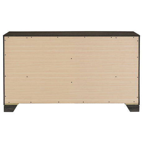  Coaster Furniture Wright 223343 6-Drawer Dresser Cabinet - Brown Oak IMAGE 6