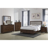  Coaster Furniture Welsley 223441Q 50-inch Upholstered Queen Bed - Walnut IMAGE 5