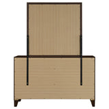  Coaster Furniture Welsley 223443M 6-Drawer Dresser and Mirror - Walnut IMAGE 5